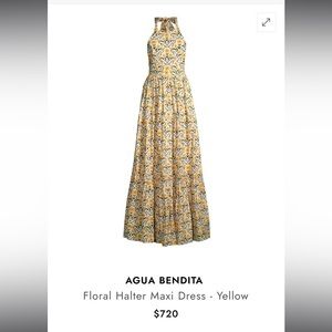 Agua by Agua Bendita Naranja Maxi Dress